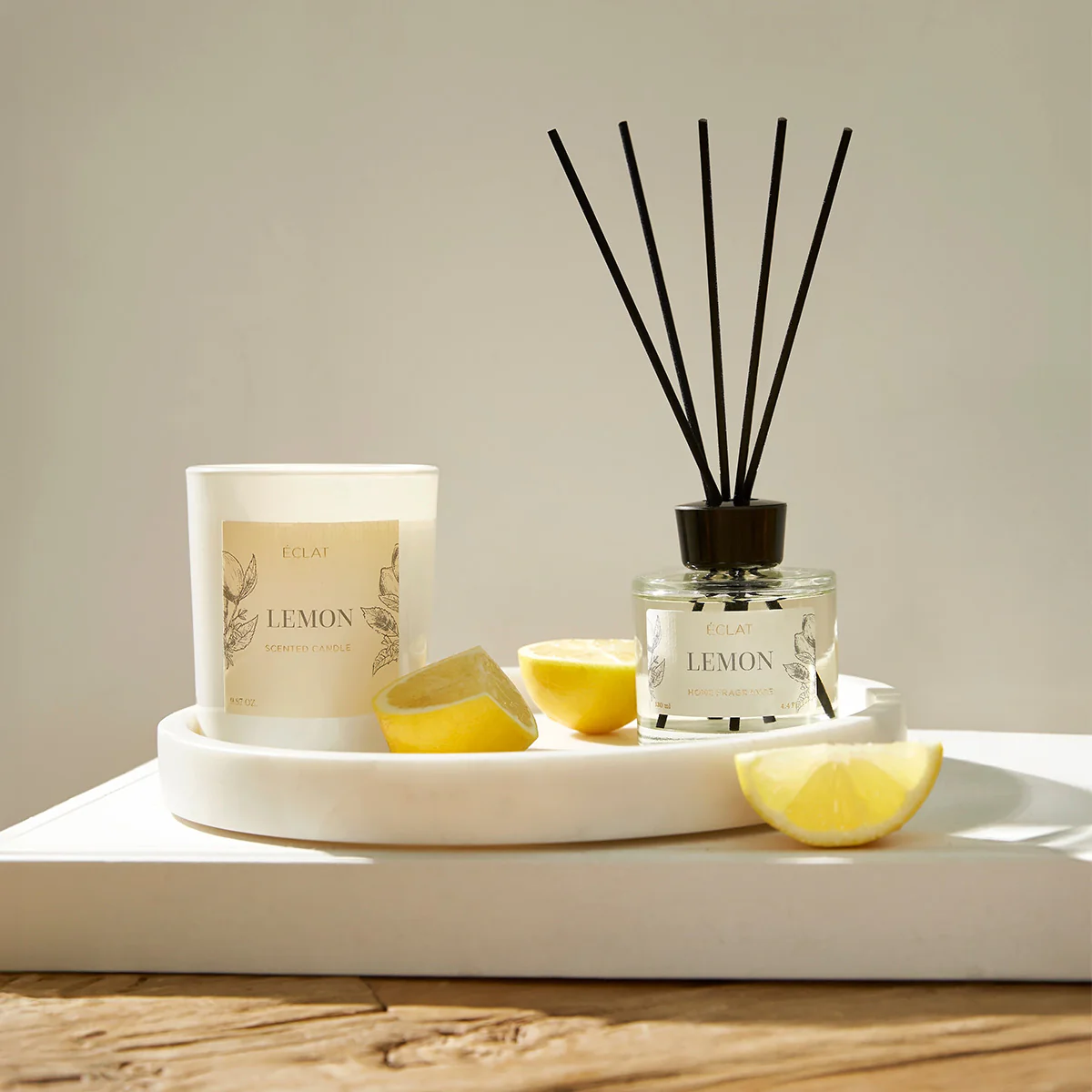 ÉCLAT Lemon Soy Wax Scented Candle - Image 3