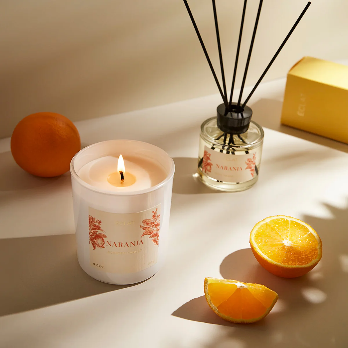 ÉCLAT Naranja Soy Wax Scented Candle - Image 3